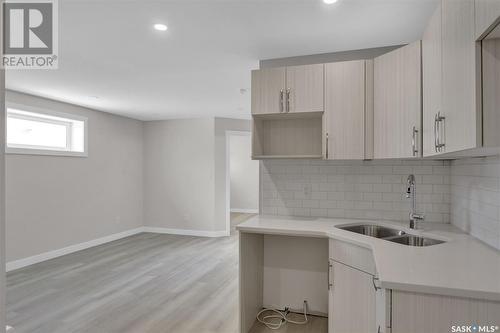 2031 Francis Street, Regina, SK - Indoor Photo Showing Kitchen With Double Sink