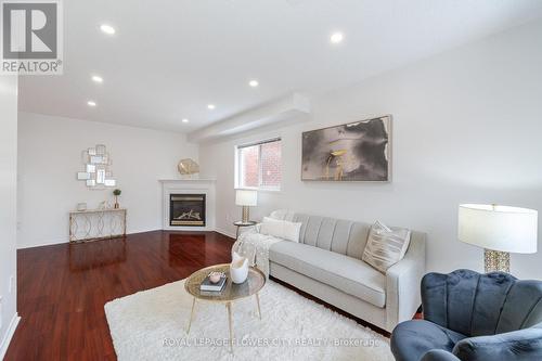 39 Culture Cres, Brampton, ON - Indoor Photo Showing Living Room With Fireplace