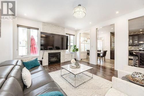 159 Beaveridge Avenue, Oakville, ON - Indoor Photo Showing Living Room With Fireplace
