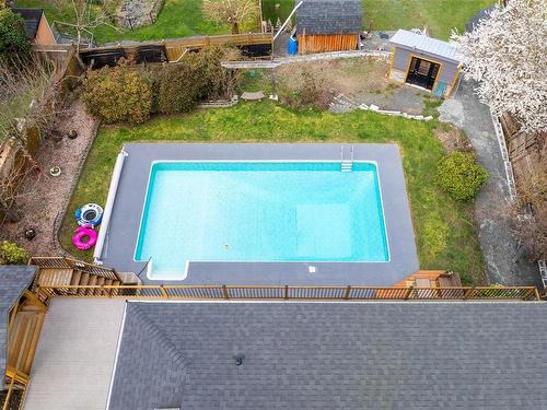 1323 Cherry Point Rd, Cowichan Bay, BC - Outdoor With In Ground Pool