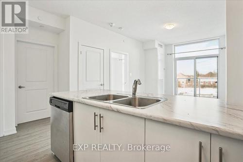 #308 -450 Dundas St E, Hamilton, ON - Indoor Photo Showing Kitchen With Double Sink
