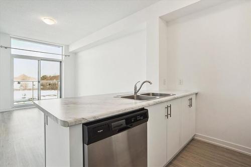 450 Dundas Street E|Unit #308, Waterdown, ON - Indoor Photo Showing Kitchen With Double Sink