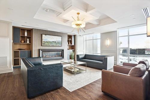 450 Dundas Street E|Unit #308, Waterdown, ON - Indoor Photo Showing Living Room With Fireplace