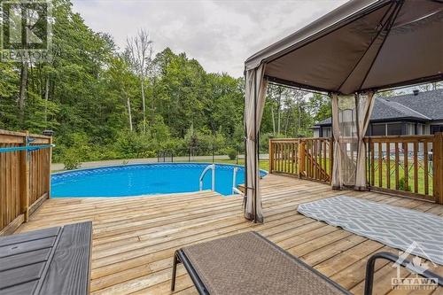 2862 Blanchfield Road, Ottawa, ON - Outdoor With Above Ground Pool With Deck Patio Veranda With Exterior