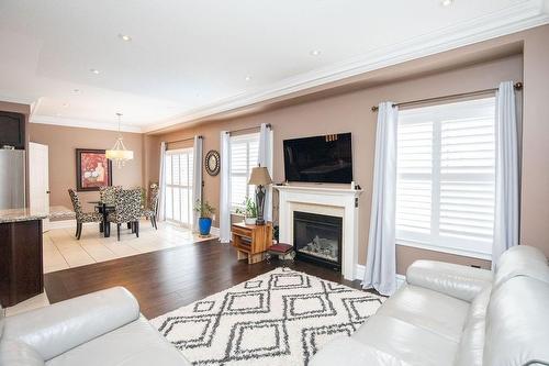 3321 Steeplechase Drive, Burlington, ON - Indoor Photo Showing Living Room With Fireplace