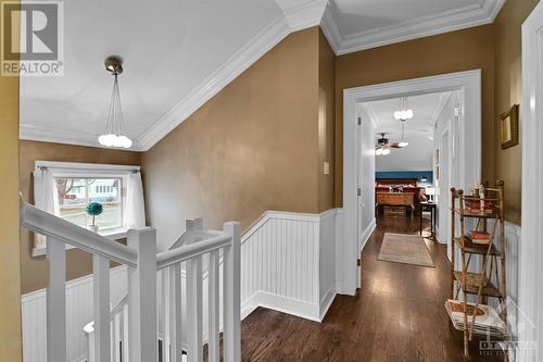 Upper hallway with First staircase - 45 Gore Street W, Perth, ON - Indoor Photo Showing Other Room