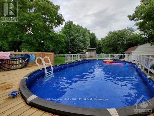 6258 Old Richmond Road, Ottawa, ON - Outdoor With Above Ground Pool With Backyard