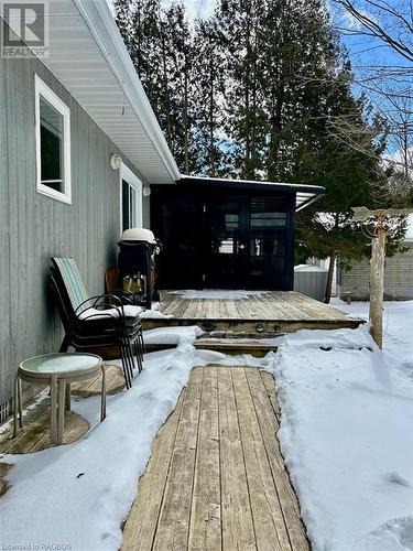 Over 400 sq ft of multi-tiered decking. - 41 Water Street, South Bruce Peninsula, ON - Outdoor With Deck Patio Veranda