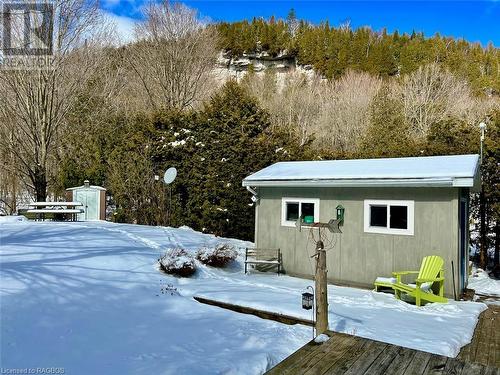 41 Water Street offers stunning Niagara Escarpment views right from the private back yard area. - 41 Water Street, South Bruce Peninsula, ON - Outdoor