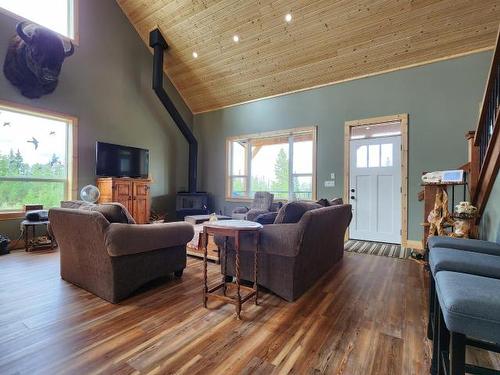 3630 Sharptail Road, Clinton, BC - Indoor Photo Showing Living Room With Fireplace