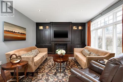 49 Abilene Dr, Toronto, ON - Indoor Photo Showing Living Room With Fireplace