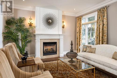 49 Abilene Dr, Toronto, ON - Indoor Photo Showing Living Room With Fireplace