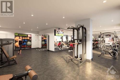 340 Queen Street Unit#701, Ottawa, ON - Indoor Photo Showing Gym Room