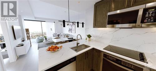 340 Queen Street Unit#701, Ottawa, ON - Indoor Photo Showing Kitchen With Upgraded Kitchen