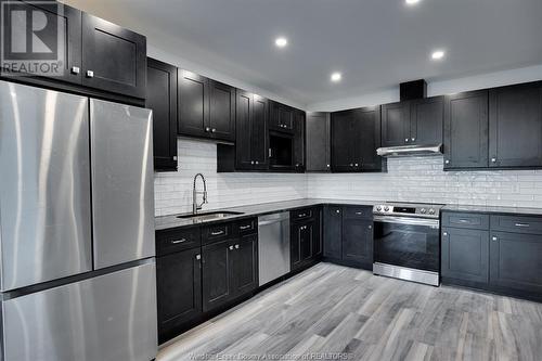 1500 Ouellette Unit# 405, Windsor, ON - Indoor Photo Showing Kitchen With Upgraded Kitchen