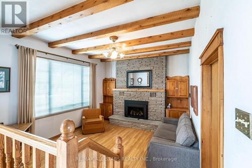 112 Golden Mile Rd, Kawartha Lakes, ON - Indoor Photo Showing Living Room With Fireplace