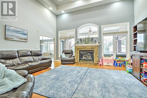115 Fescue, Amherstburg, ON - Indoor Photo Showing Living Room With Fireplace