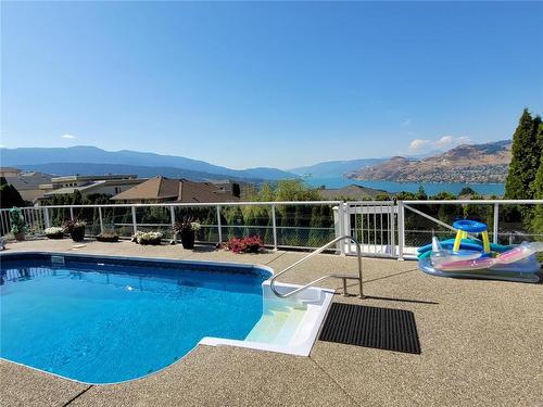 664 Mt York Drive, Coldstream, BC - Outdoor With In Ground Pool With View