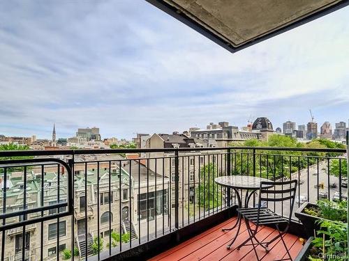 Balcony - 602-603A-333 Rue Sherbrooke E., Montréal (Le Plateau-Mont-Royal), QC - Outdoor With View With Exterior