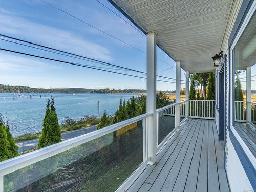 7403 Island Hwy South, Fanny Bay, BC - Outdoor With Body Of Water With Deck Patio Veranda With View