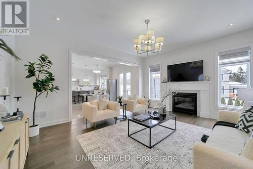 19 Painted Pony Tr, Vaughan, ON - Indoor Photo Showing Living Room With Fireplace