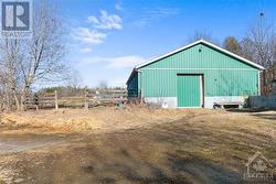 Well built barn with metal roof - 