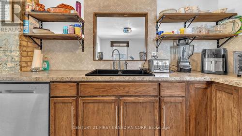 64 Josephine St, London, ON - Indoor Photo Showing Kitchen With Double Sink