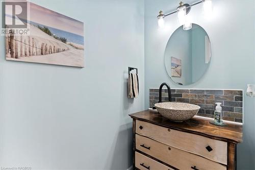 2pc Powder Room at Front Entrance - 78 Indian Trail, Sauble Beach, ON - Indoor Photo Showing Bathroom