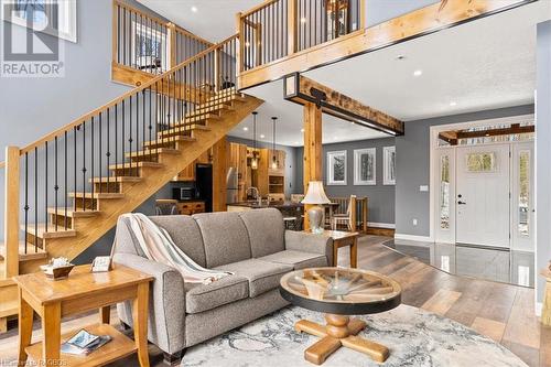 Livingroom and Kitchen Open Concept - 78 Indian Trail, Sauble Beach, ON - Indoor Photo Showing Other Room