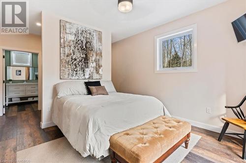 Primary Bedroom facing the Sauble River - 78 Indian Trail, Sauble Beach, ON - Indoor Photo Showing Bedroom