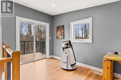 Balcony off of loft for star gazing - 78 Indian Trail, Sauble Beach, ON - Indoor Photo Showing Other Room