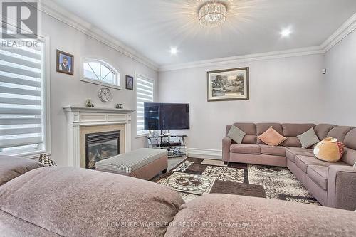 5 Villagewood St, Brampton, ON - Indoor Photo Showing Living Room With Fireplace