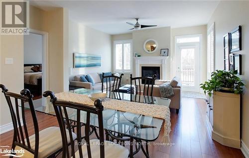 65 Savannah Cres, Wasaga Beach, ON - Indoor Photo Showing Dining Room With Fireplace