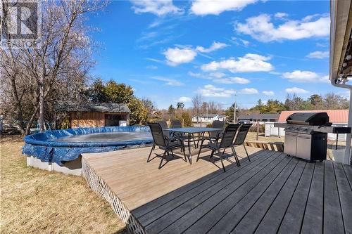 Have a poolside BBQ dinner - 3025 White Lake Road, White Lake, ON - Outdoor With Above Ground Pool With Deck Patio Veranda