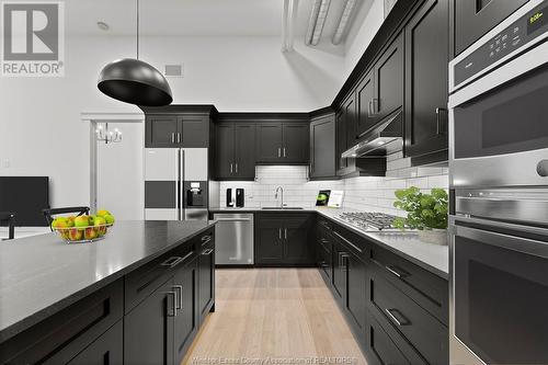 247 Brock Street Unit# 304, Amherstburg, ON - Indoor Photo Showing Kitchen With Upgraded Kitchen