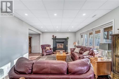 7791 Tilton Lake Road, Sudbury, ON - Indoor With Fireplace