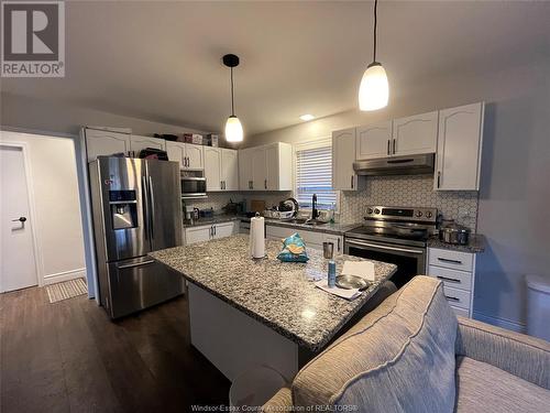 1540 Grand Marais East, Windsor, ON - Indoor Photo Showing Kitchen With Stainless Steel Kitchen With Upgraded Kitchen