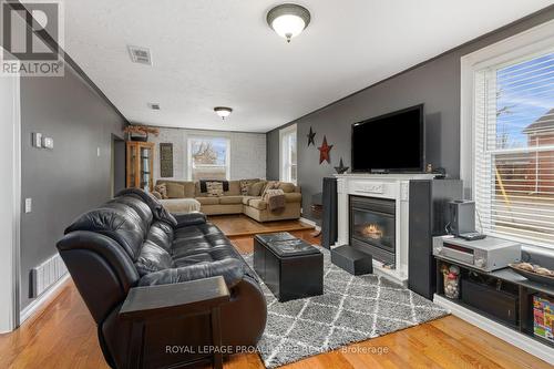 24 Grove Street, Belleville, ON - Indoor Photo Showing Living Room With Fireplace