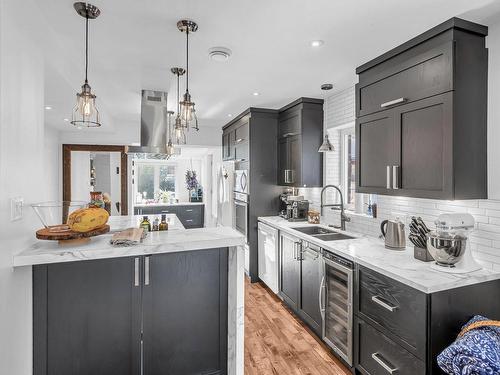 Vue d'ensemble - 5358A  - 5364 Rue Lacordaire, Montréal (Mercier/Hochelaga-Maisonneuve), QC - Indoor Photo Showing Kitchen With Double Sink With Upgraded Kitchen