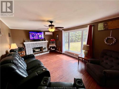 3261 Route 112, Second North River, NB - Indoor Photo Showing Living Room With Fireplace