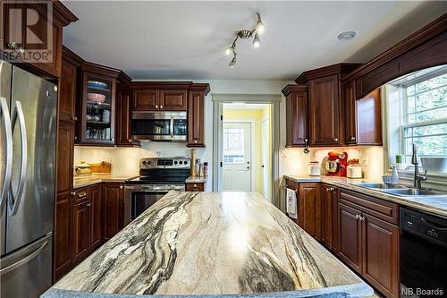47 Mills Crescent, Mill Cove, NB - Indoor Photo Showing Kitchen With Double Sink