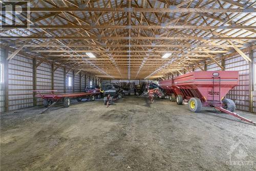 Interior of 60' x 120' drive-shed - 2718 & 2734 County Road 3 Road, St Isidore, ON 