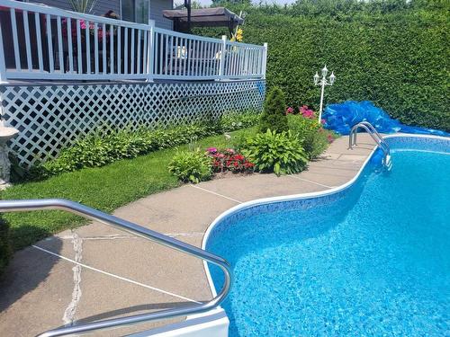 Backyard - 80 5E Avenue, L'Épiphanie, QC - Outdoor With In Ground Pool With Deck Patio Veranda