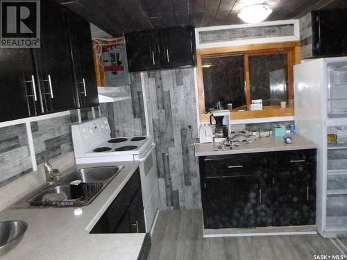 1006 Lake Road, Jan Lake, SK - Indoor Photo Showing Kitchen With Double Sink