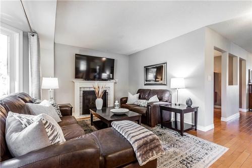 17 Mercury Road, Hamilton, ON - Indoor Photo Showing Living Room With Fireplace
