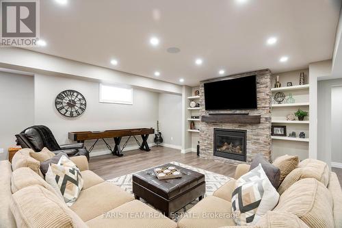29 Timber Wolf Tr, Springwater, ON - Indoor Photo Showing Other Room With Fireplace