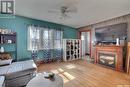 4930 Dewdney Avenue, Regina, SK  - Indoor Photo Showing Living Room With Fireplace 