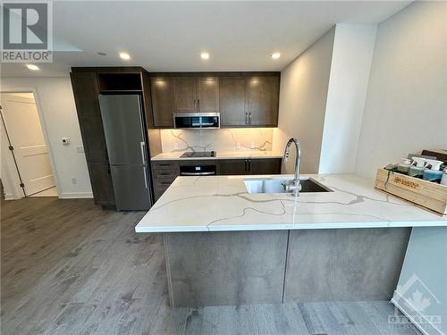 340 Queen Street Unit#706, Ottawa, ON - Indoor Photo Showing Kitchen With Double Sink With Upgraded Kitchen