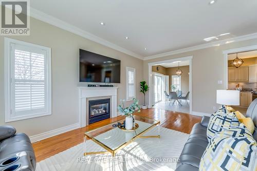 2711 North Ridge Tr, Oakville, ON - Indoor Photo Showing Living Room With Fireplace