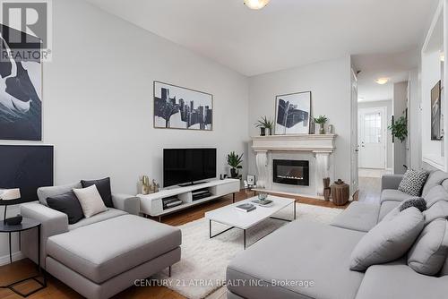 1394 Butler St, Innisfil, ON - Indoor Photo Showing Living Room With Fireplace